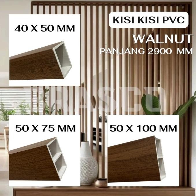 CO WPC Grade A+ Kisi Kisi Pembatas 2.9 m Tiang Sekat Ruangan Hollow PVC Wall Panel 2.9 Meter Motif K