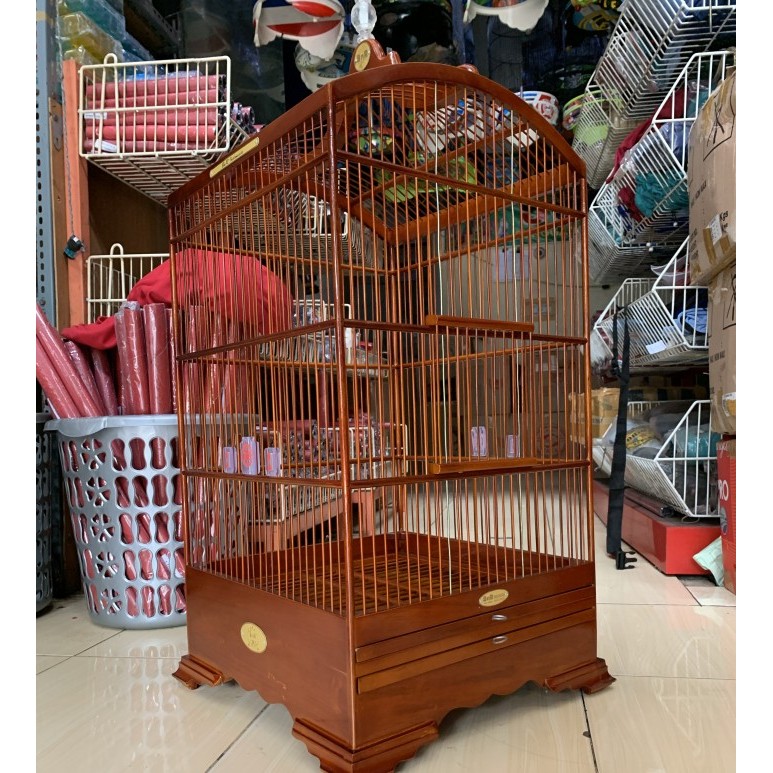 SANGKAR KANDANG KOSAN PENTET BNR REBORN COKLAT NATURLOGO BARU 40X40 CM KODE 1188