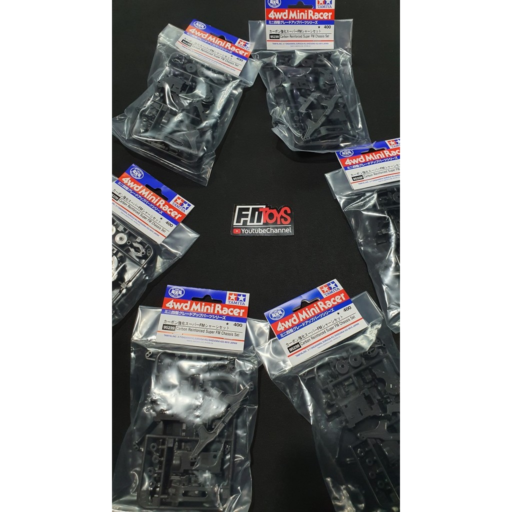 95239 Carbon Reinforced Super FM Chassis Set Chassis SFM Carbon Ori Original Tamiya by FNToys
