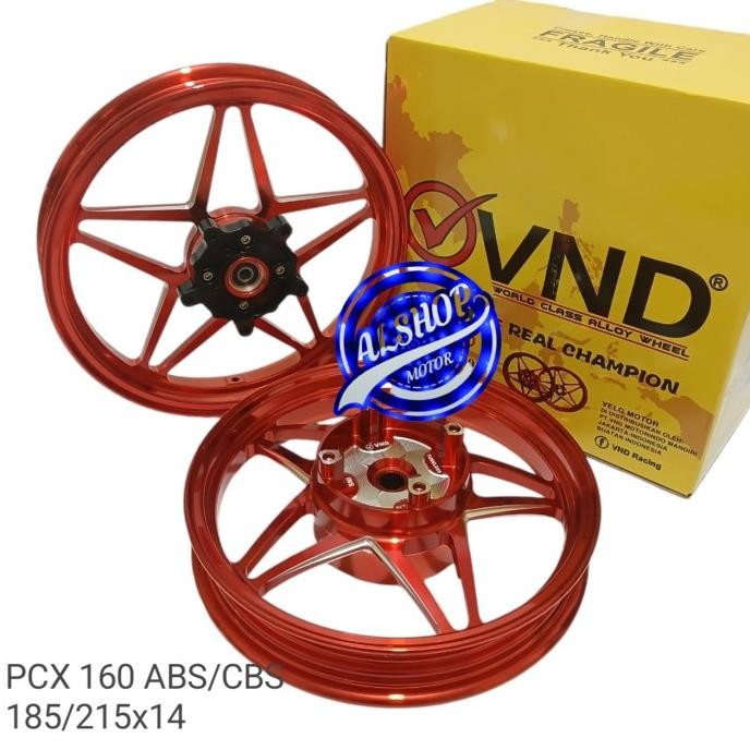 Ori - VELG RACING VND PCX V SPEED HONDA PCX 160 ABS PCX 160 CBS 185/215 RING 14