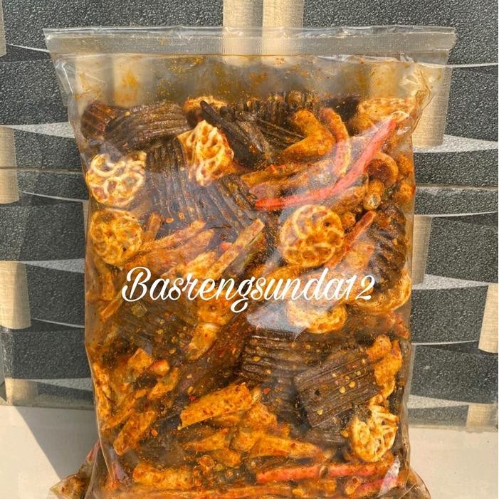 

CUCI GUDANG SEBLAK CAMPUR 1KG / ANEKA SEBLAK MIX BUMBU CIKRUHPEDAS DAUN JERUK Snacks Pedas Cemilan