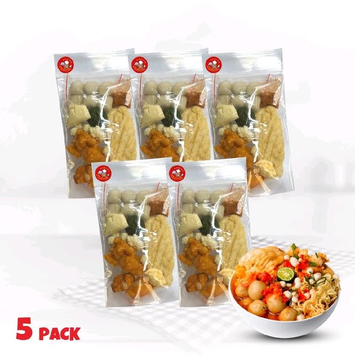 

EKSLUSIF baso aci isi 5 / baso aci isi 5 pcs / baso aci paket 5 bungkus Food Pedas