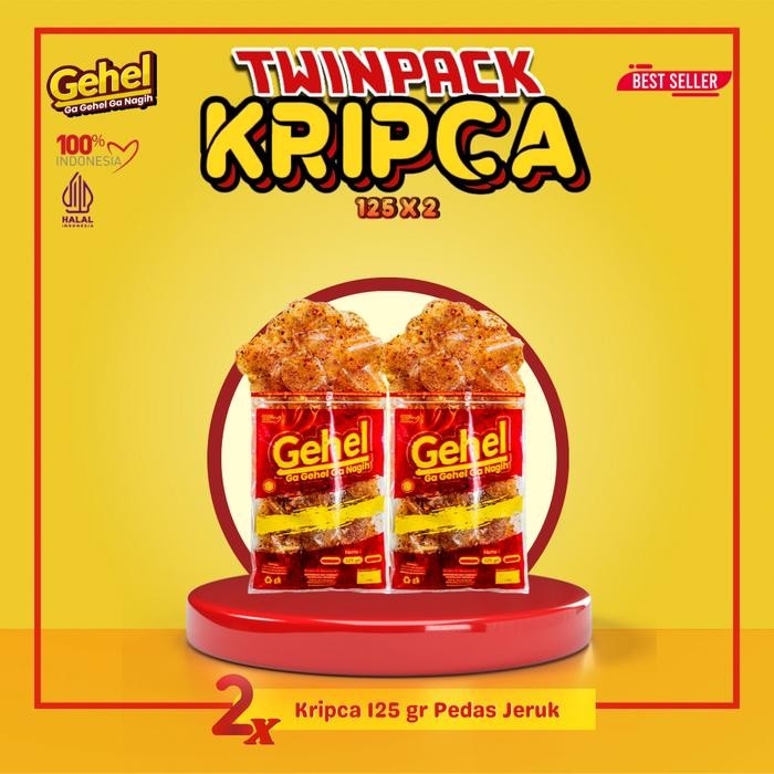 

TERLENGKAP Twin Pack Kripca 125gr - Cemilan Pedas Jeruk Singkong Food Snack
