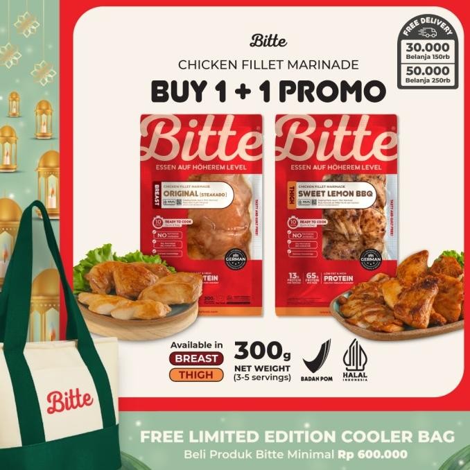 

READY BUY 1 + 1 CHICKEN FILLET MARINADE / AYAM FILET MARINASI 300G - BITTE