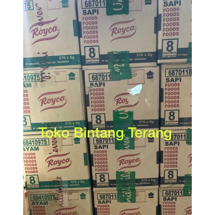

READY BUMBU KALDU ROYCO AYAM / SAPI RENCENG 1 DUS KARTON 576 X 8 GR (48 PAK)