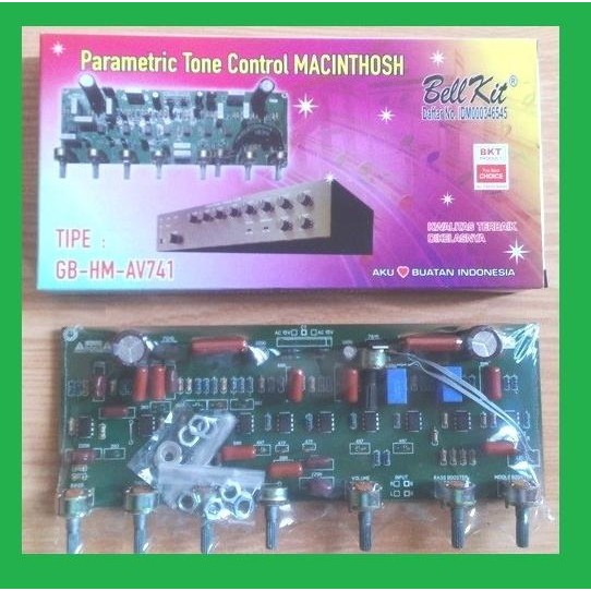 Terlaris KIT Tone control Stereo parametrik Equalizer macintosh 10 IC SALE