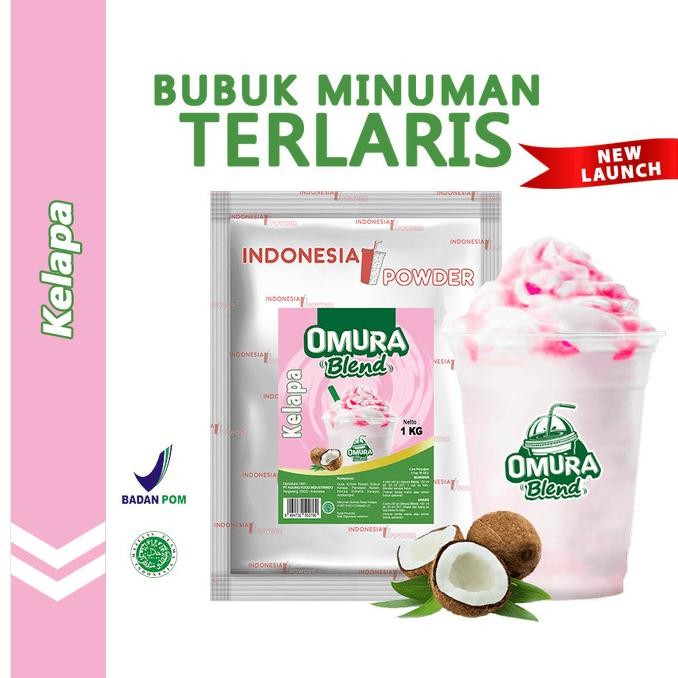 Baru Bubuk Minuman Premium Rasa Kelapa / Es Doger 1 Kg Omura Blend Powder