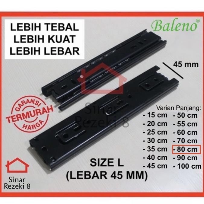 Rel Laci Double Baleno 80 Cm / Track Full Extension