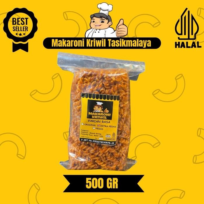 

CUCI GUDANG 500gr Makaroni Kriwil Cap Koki Food makaroni bantet pedas