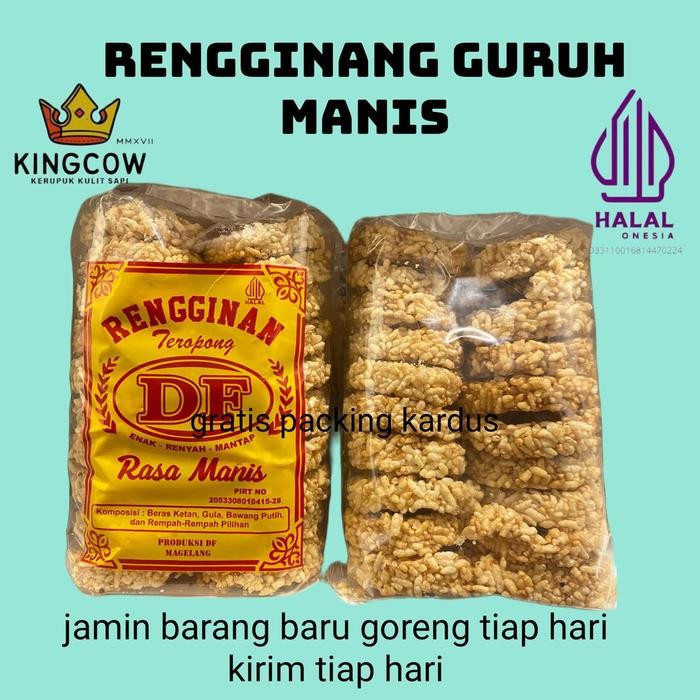 

STOK TERBATAS Rengginang Ketan Manis Gurih Camilan Makanan Food Snack Pedas
