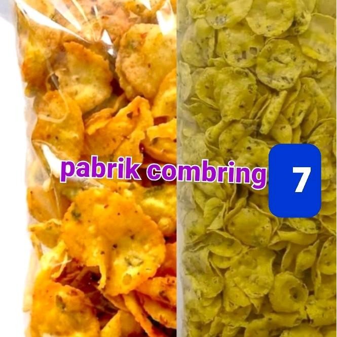 

HEMAT Comring Bawang Mix 500 Ori+500 Pedas - Cemilan Goreng Food Snack Makanan