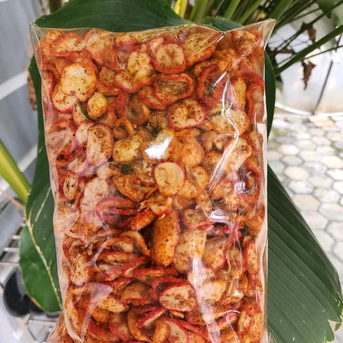 

PRODUK TERBATAS Krupuk Seblak Daun Jeruk Ukuran 1kg Pedas Camilan Food Snacks Cemilan