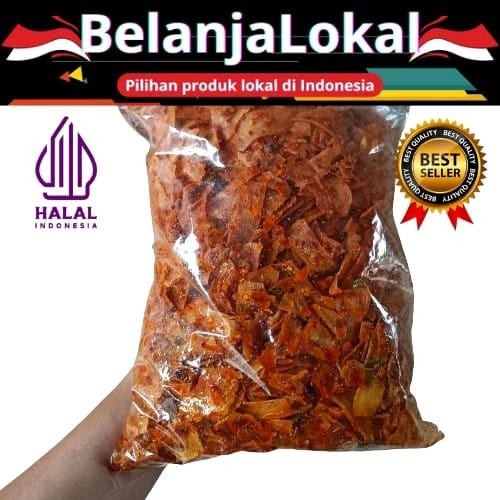

HEMAT 1kg Keripik Singkong Kriwil Pedas Daun Jeruk Cemilan Food