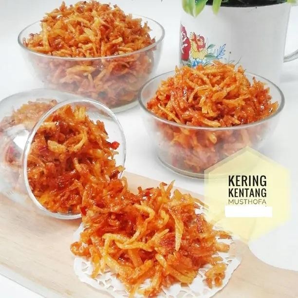 

PRODUK TERBATAS [250GR] Kentang Mustofa Balado Pedas 250 Gram - Kripik Kentang Mustofa Terlaris Rasa