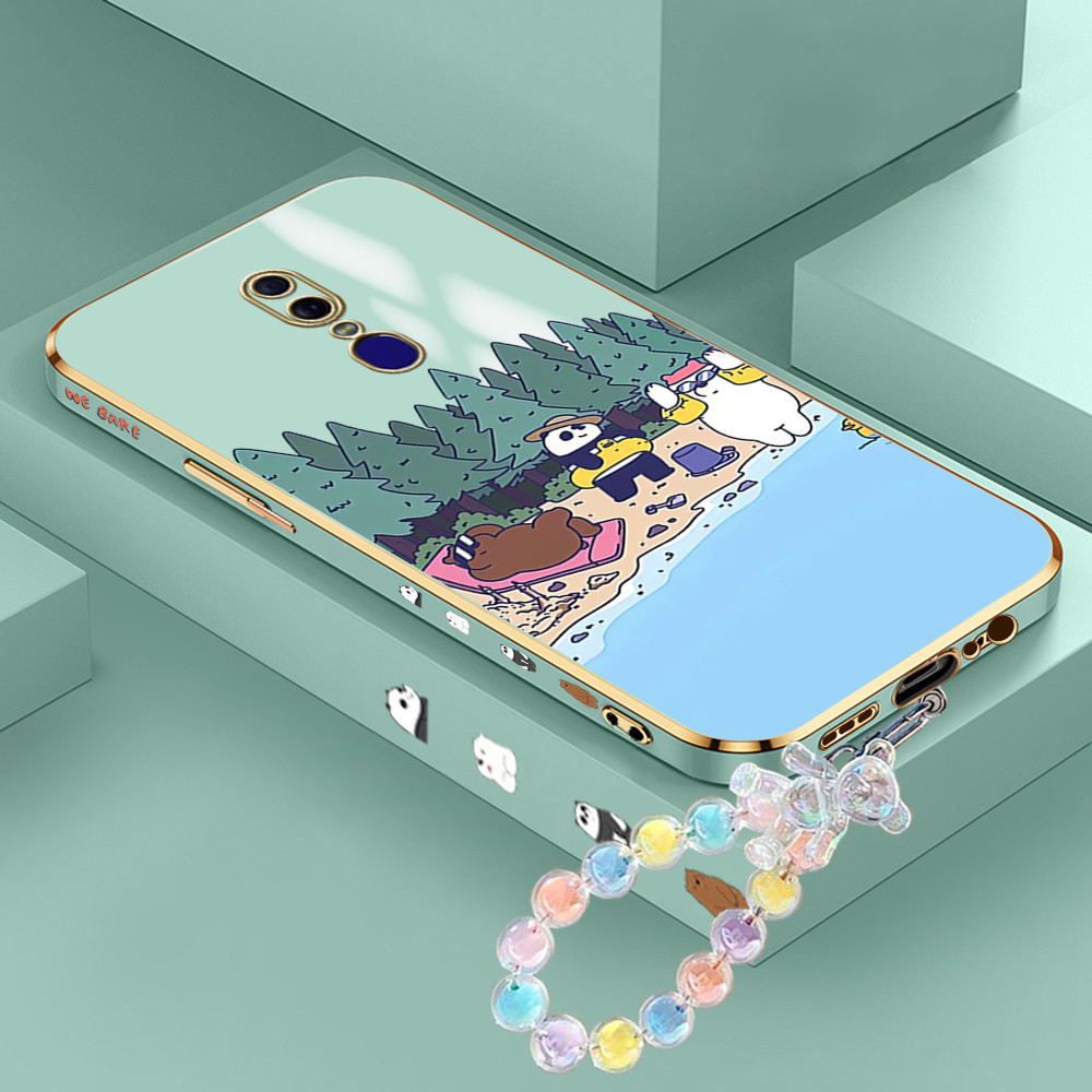 [Pengiriman Jakarta] OPPO A3 A9 2019 F1S F5 PLUS F7 Youth F11 Pro F9 K3 A7X Casing Ponsel Happy we b