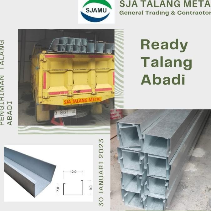 Promo Talang Air Rumah Galvalume(Harga Per Batang Panjang 4 Meter)Tebal 0,30