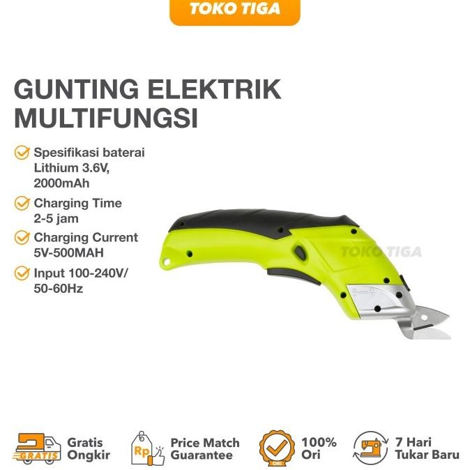 

TERBARU - Gunting Elektrik Multifungsi / Electric Portable Fabric Scissor Cutter