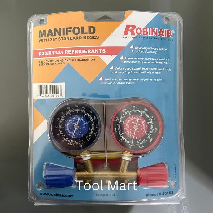 Murah Manifold Ac R22 R134A Robinair 40153