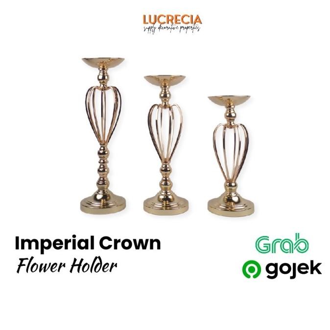 Imperial Crown Vase Flower Holder