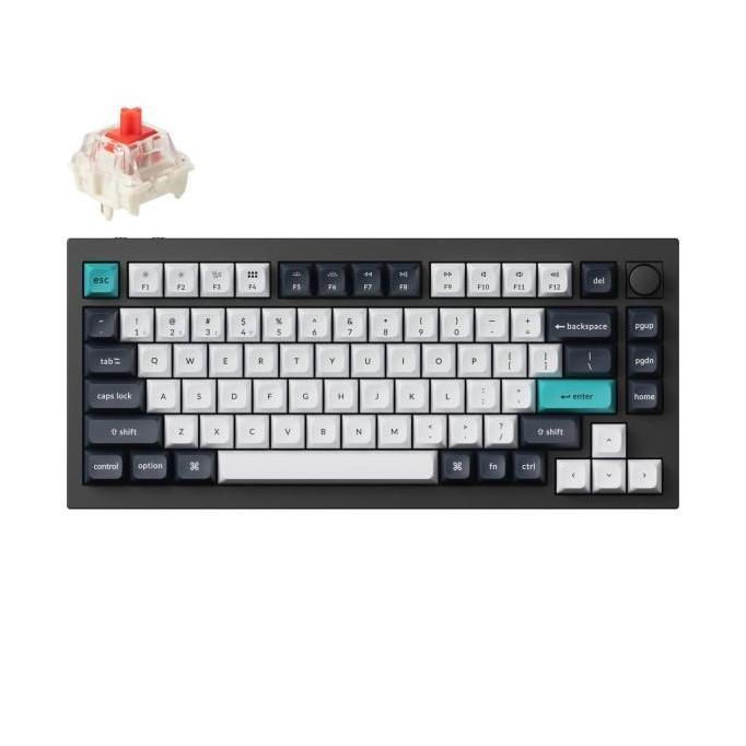 Keychron Q1 Max Keyboard Mekanis Nirkabel 75% - Carbon Black