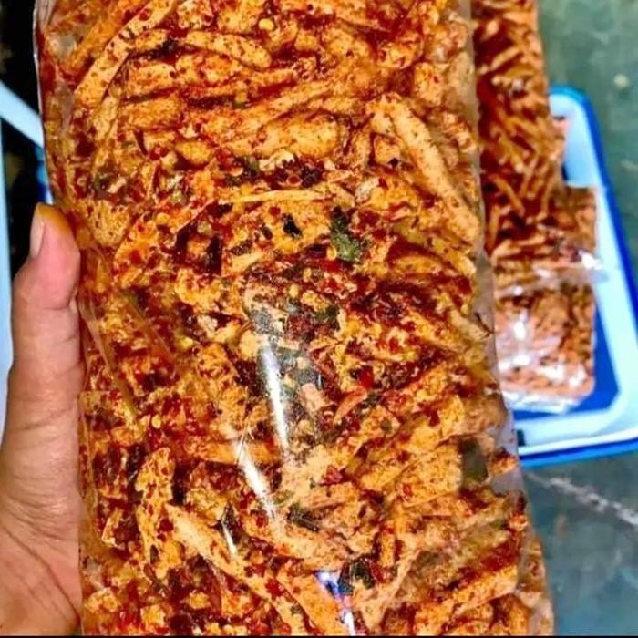 

TERJAMIN Basreng Pedas 500 GRAM Extra Daun Jeruk Hot - Cemilan Goreng Pedas Chips Food Snacks