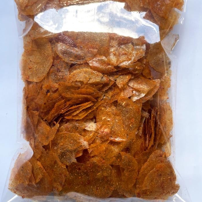 

BERMUTU KERIPIK KACA PEDAS Cemilan pedas Terenak 500g Camilan Food Kripik Snack