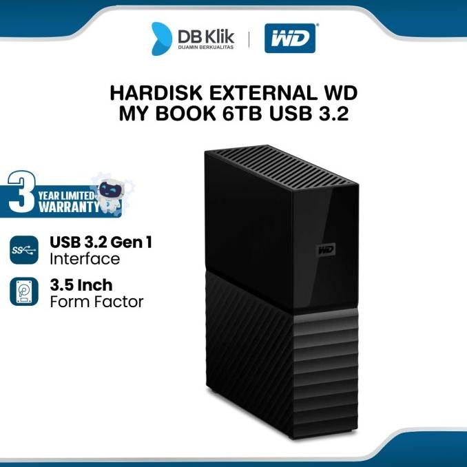 CO Hardisk External WD MyBook 3,5 inch 6TB - HDD WD MyBook 6TB