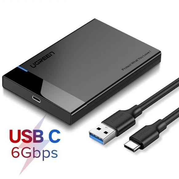 CO UGREEN USB C Hard Disk External Enclosure Drive Box 2.5 inchi SATA -