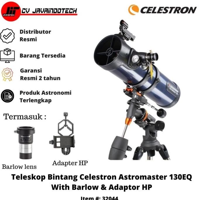 Terlaris Teleskop Bintang Celestron Astromaster 130Eq Newtonian + Bonus Ready Stok
