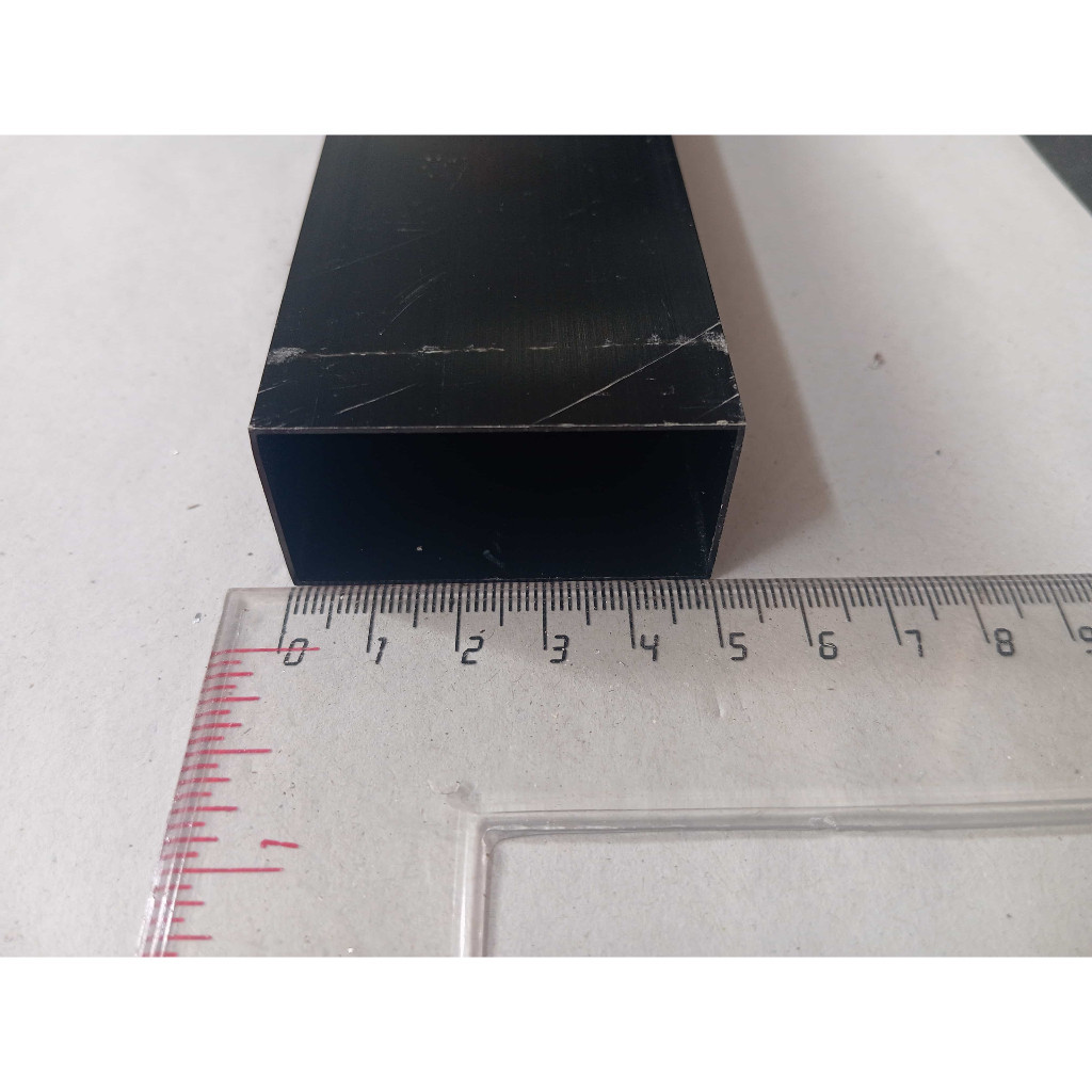 Jidar / Blebes / Hollow Kotak Aluminium 1x2 inch FULL (2,5 x 5 cm) TEBAL (Eceran) per meter