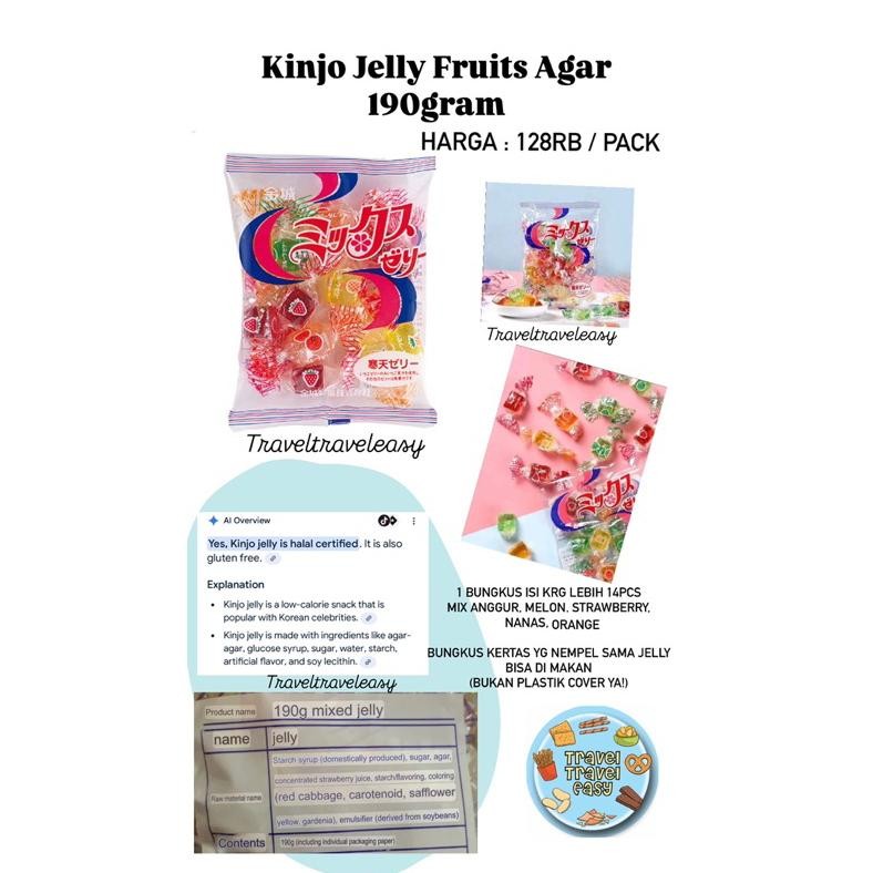 

KINJYO Jelly Kinjo Jelly Japan Mixed Fruit Agar Jellies 190gr