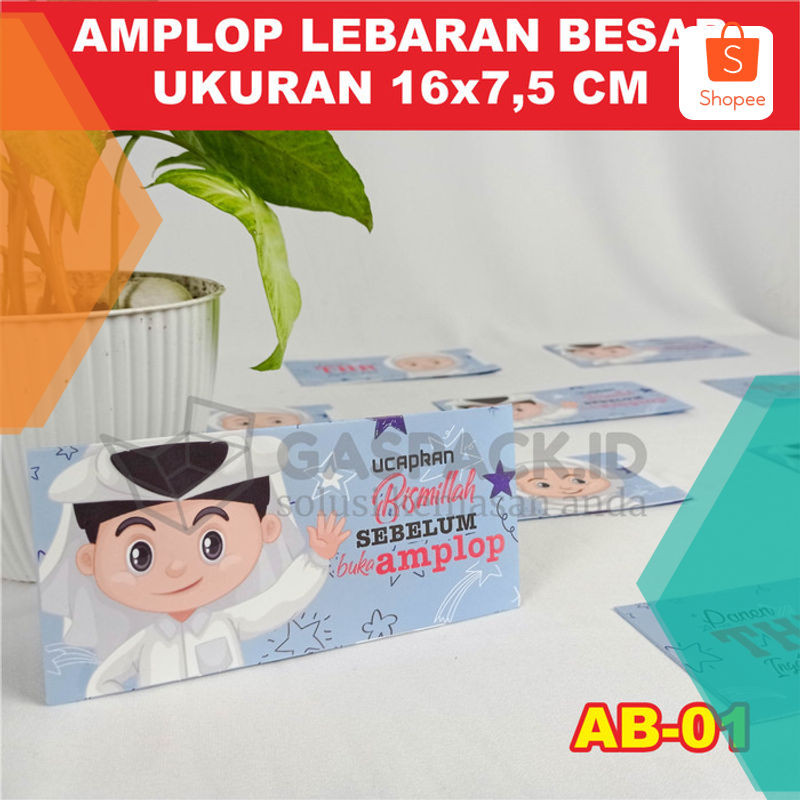 

Promo AMPLOP LEBARAN ANGPAU THR IDUL FITRI BESAR 16x7.5CM ISI 10PCS - BESAR-07 Elegan