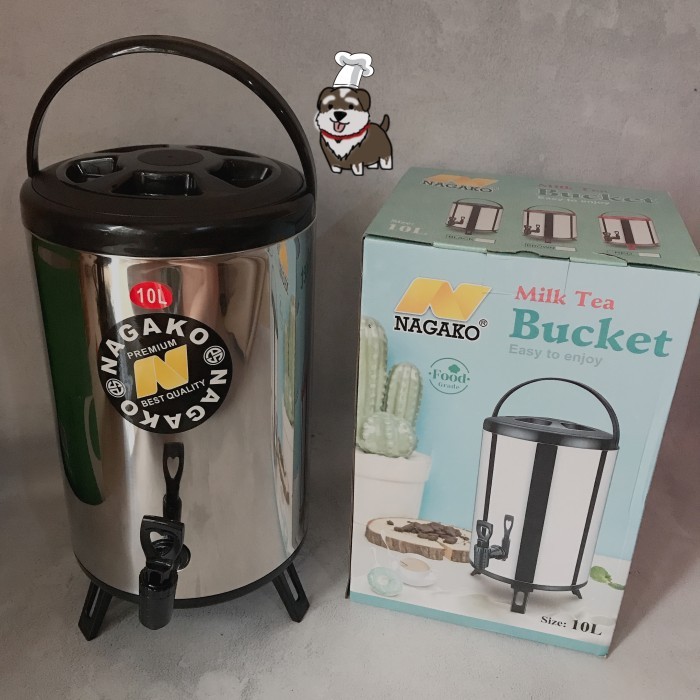 Dispenser Kopi Teh Kantor / Water Jug Bubble Milk Tea / Termos 10Liter