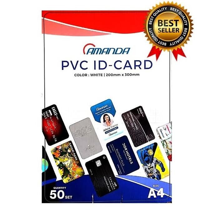

Kertas Pvc Instant Id Card A4 50 Sheet Merk Amanda Per Pak