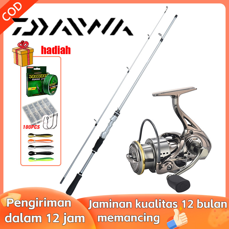 DAIWA Joran Casting 1 Set Reel Pancing 1000-7000 Power Handle Reels Daiwa Joran 1.65m-2.7m bc Murah