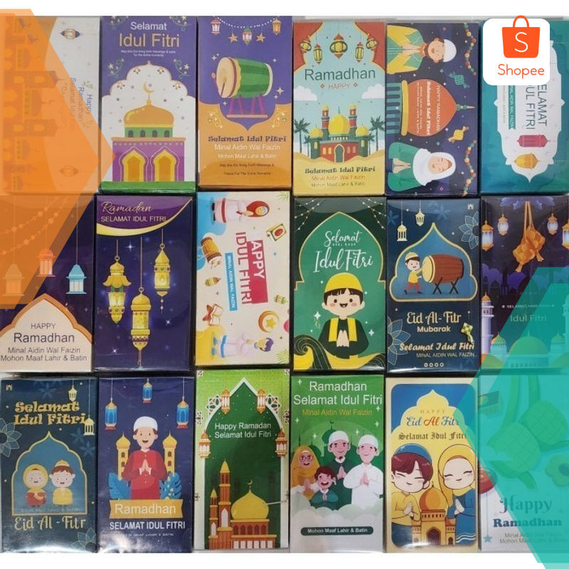 

Terlaris Angpao Besar Idul Fitri isi 50 Box Mika Amplop Panjang Angpau Lebaran Elegan