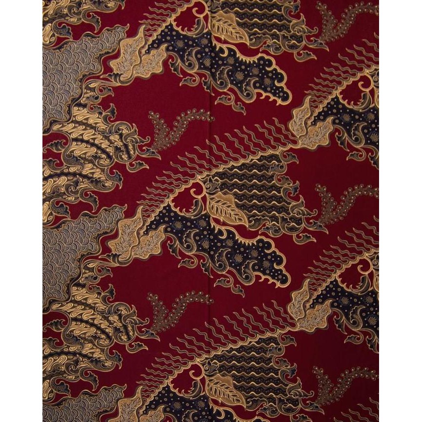 Enzy Batik Kain Batik Ganesha - Maroon H85S