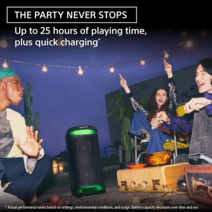 Sony Srs Xv500 Wireless Portable Bluetooth Karaoke Party Speaker Resmi New Stok