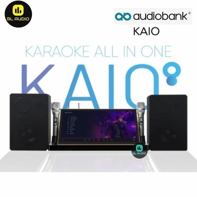 Audiobank Kaio Ka 10 Ka10 All In One Karaoke System 2 Mic Wireless New Stok