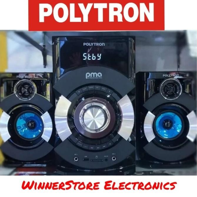 New Speaker Multimedia Polytron X-Bass Pma 9527 Bluetooth+Radio *Medan New Stok