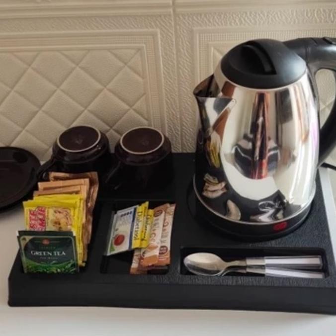 TERBARU - kettle tray set hotel untuk Hotel / Hospitality include Pemanas Air - Teko Saja