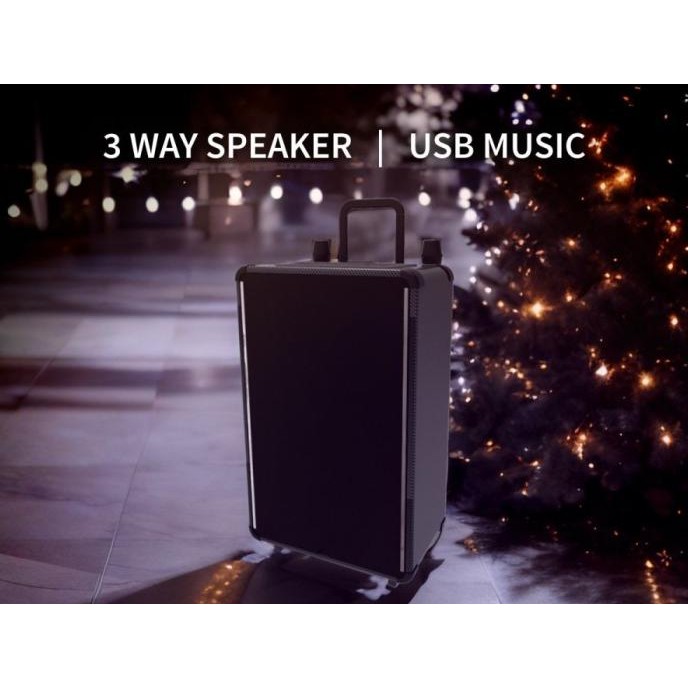 Sharp Cbox-Trb12Cbl Active Speaker Trolley 12 Inch Cbox-Trb12Cbl Battery New Stok