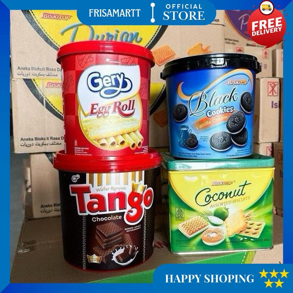 

Paket Lebaran Murah 2 (4 Biskuit) Cemilan Wafer Biskuit Kering D Ramadhan Sale