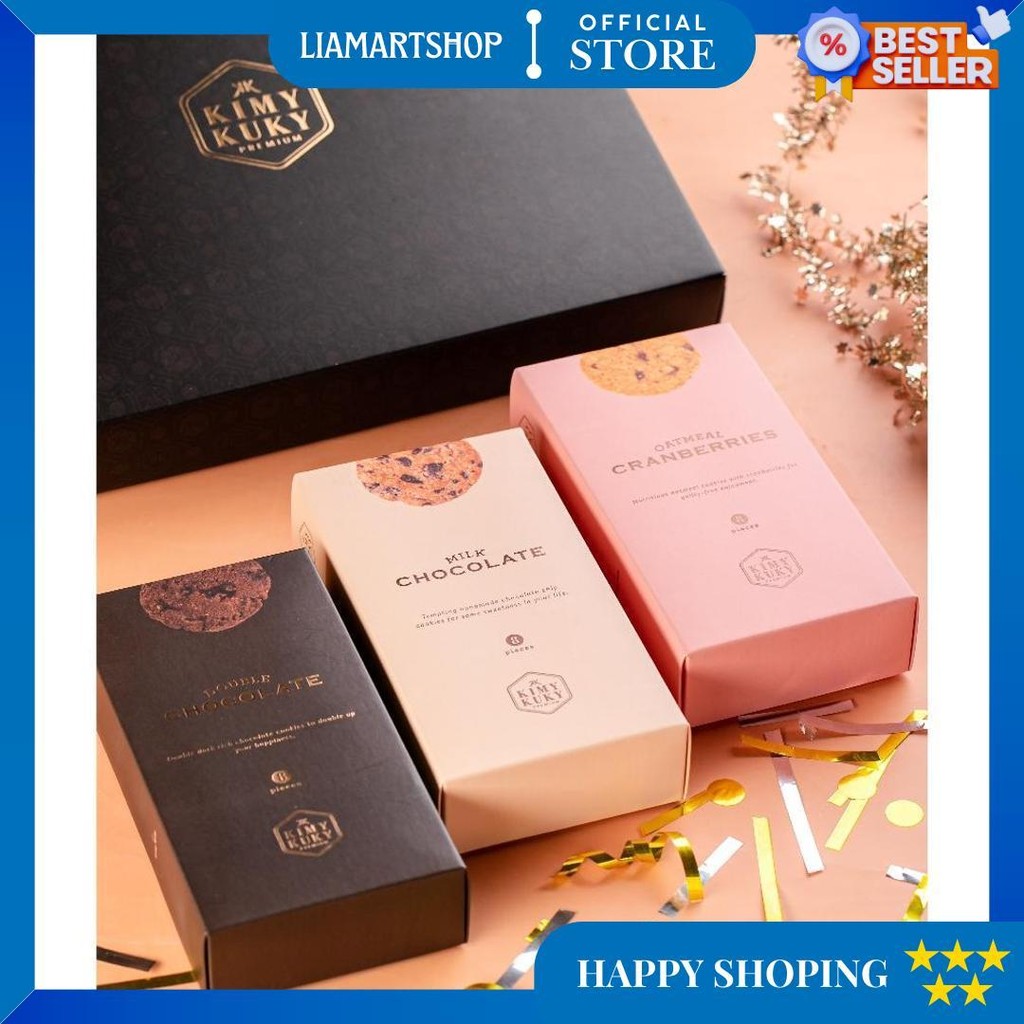 

Kimy Kuky Gift Pack/ Hampers Cookies Premium/ Kue Kering / Hadiah Kado Snack Tea Time (Best Seller) D Promo 3.3