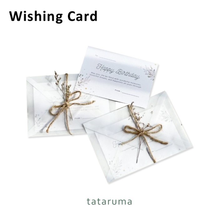 

KODE A Kartu Ucapan Wishing Card - Birthday / Anniversary / Wedding