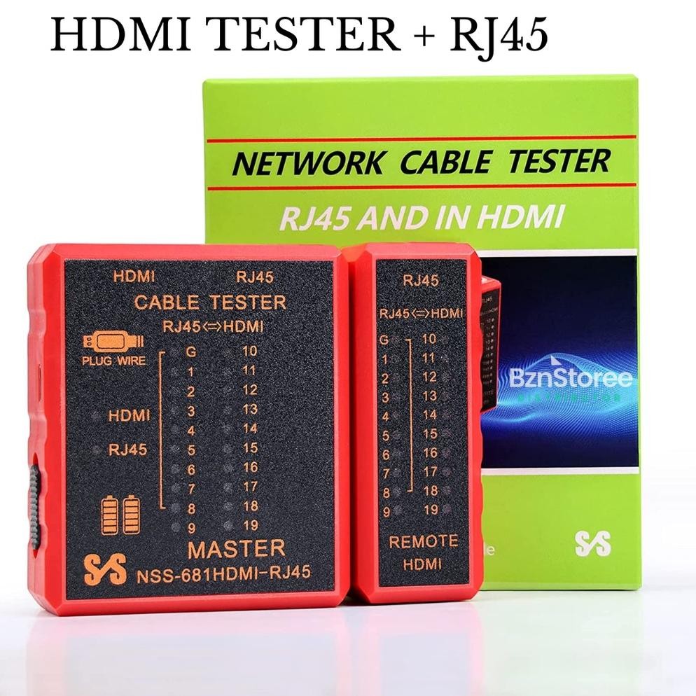 Cable Tester Rj45 + Hdmi / Hdmi Tester Rj45 / Lan Tester / Hdmi Lan Tester / Kabel Lan / Hdmi Terter