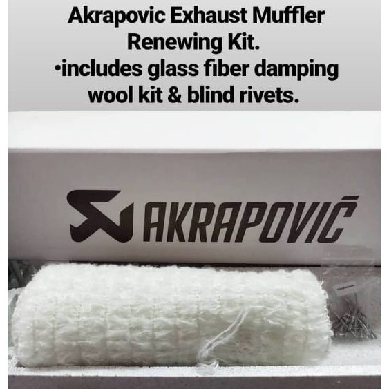 Glasswool Set Akrapovic Ori Made In Slovenia
