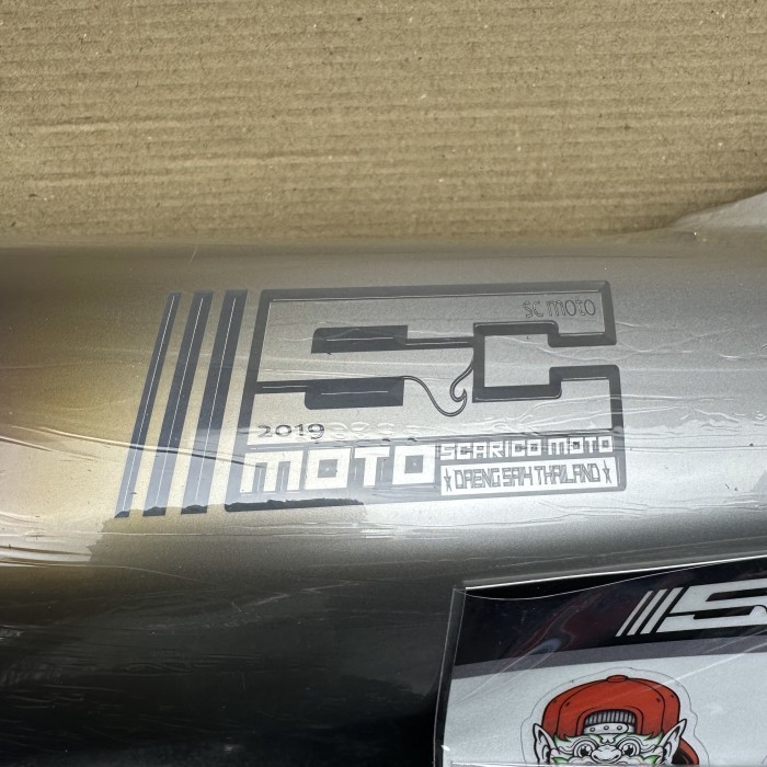 knlpot sc moto titanium yamaha xmax old / connected [kualitas terbaik]