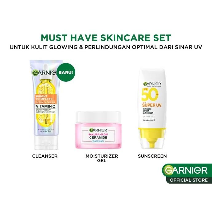 BEST SELLER GARNIER NEW PAKET SKINCARE SET | SERUM CLEANSER