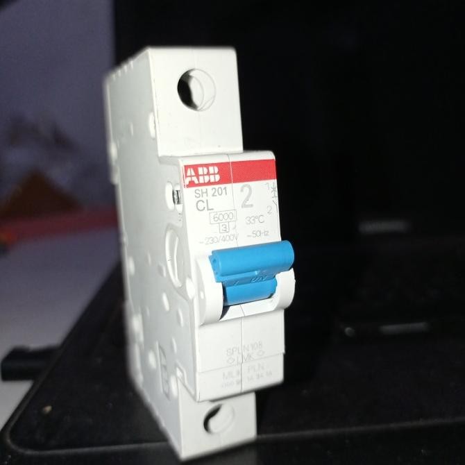 Mcb Abb 2A Pln Anti Jeglek, Mcb Abb Pln 2A Modif 4A, 6A, 10A Original Dan Terpercaya